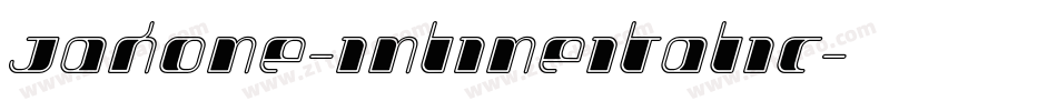 Jakone-InlineItalic字体转换