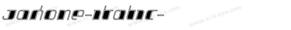 Jakone-Italic字体转换