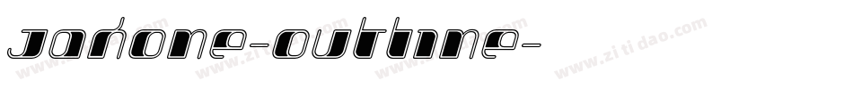 Jakone-Outline字体转换