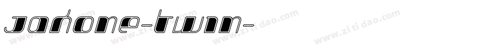Jakone-Twin字体转换