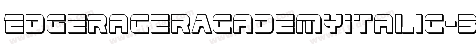 EdgeRacerAcademyItalic-3EYp字体转换