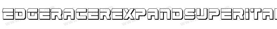 EdgeRacerExpandSuperItal-gV9E字体转换