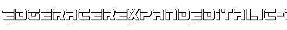 EdgeRacerExpandedItalic-G2pO字体转换