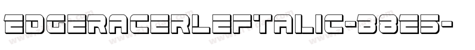 EdgeRacerLeftalic-B8E5字体转换