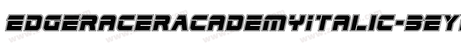 EdgeRacerAcademyItalic-3EYp字体转换