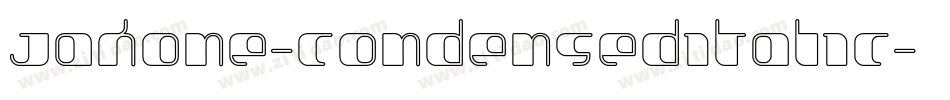 Jakone-CondensedItalic字体转换
