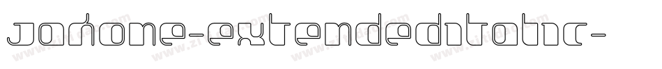 Jakone-ExtendedItalic字体转换