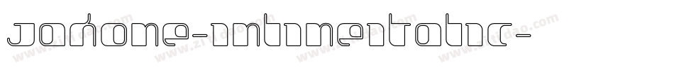 Jakone-InlineItalic字体转换