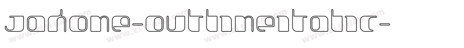 Jakone-OutlineItalic字体转换