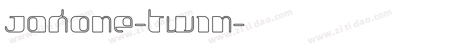 Jakone-Twin字体转换