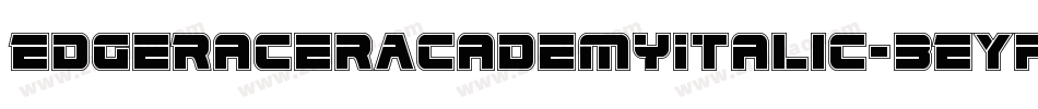 EdgeRacerAcademyItalic-3EYp字体转换