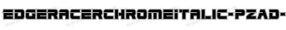 EdgeRacerChromeItalic-pzAd字体转换