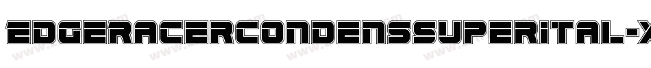 EdgeRacerCondensSuperItal-XogG字体转换