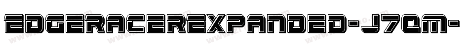 EdgeRacerExpanded-J7qm字体转换