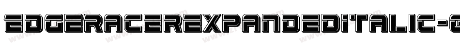 EdgeRacerExpandedItalic-G2pO字体转换