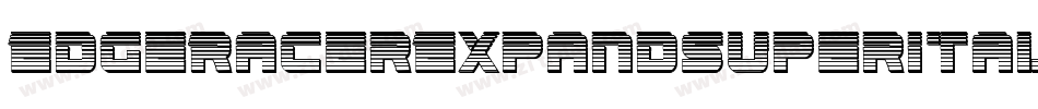 EdgeRacerExpandSuperItal-gV9E字体转换