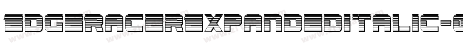 EdgeRacerExpandedItalic-G2pO字体转换