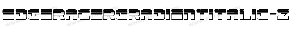 EdgeRacerGradientItalic-zzwX字体转换