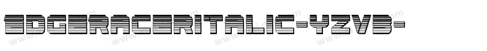 EdgeRacerItalic-yzv3字体转换