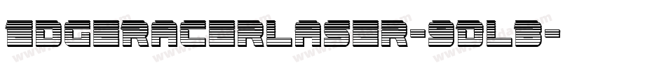 EdgeRacerLaser-9DLB字体转换