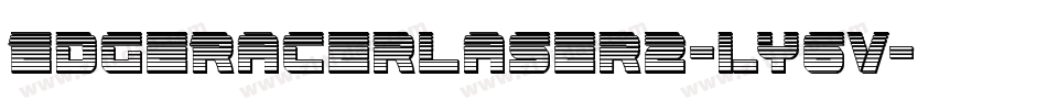EdgeRacerLaser2-ly6V字体转换