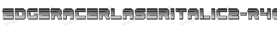 EdgeRacerLaserItalic2-R463字体转换