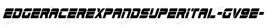 EdgeRacerExpandSuperItal-gV9E字体转换
