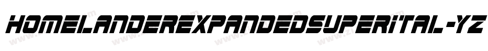 HomelanderExpandedSuperItal-YzXMq字体转换