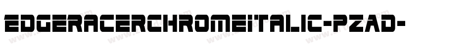 EdgeRacerChromeItalic-pzAd字体转换