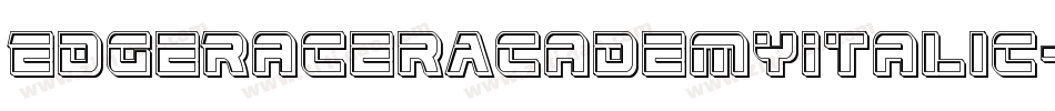 EdgeRacerAcademyItalic-3EYp字体转换