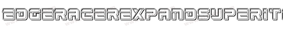 EdgeRacerExpandSuperItal-gV9E字体转换