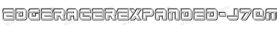 EdgeRacerExpanded-J7qm字体转换