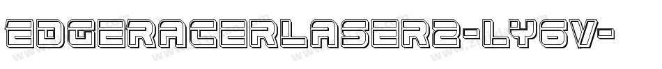 EdgeRacerLaser2-ly6V字体转换