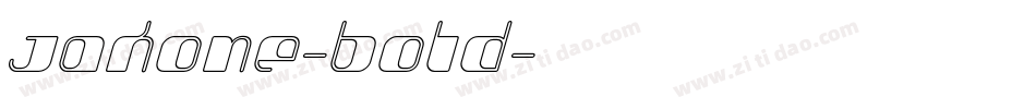 Jakone-Bold字体转换