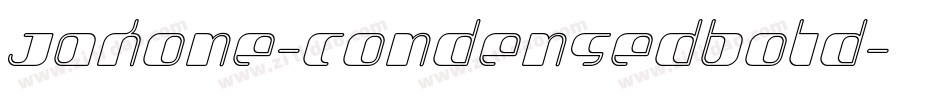 Jakone-CondensedBold字体转换