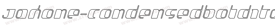 Jakone-CondensedBoldItalic字体转换