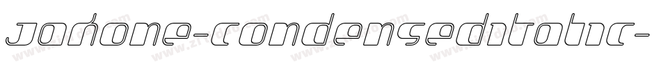 Jakone-CondensedItalic字体转换