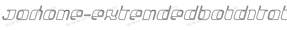 Jakone-ExtendedBoldItalic字体转换