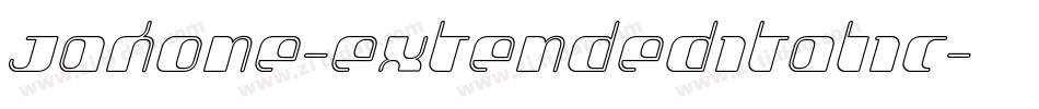 Jakone-ExtendedItalic字体转换