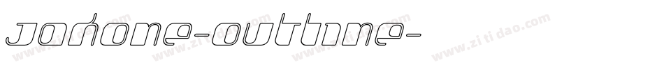Jakone-Outline字体转换