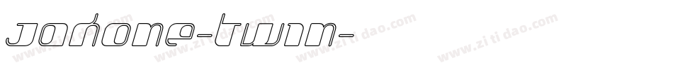 Jakone-Twin字体转换