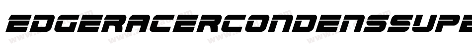 EdgeRacerCondensSuperItal-XogG字体转换