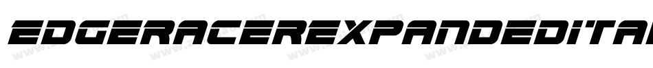 EdgeRacerExpandedItalic-G2pO字体转换