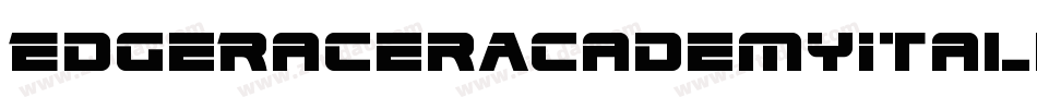 EdgeRacerAcademyItalic-3EYp字体转换