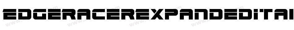 EdgeRacerExpandedItalic-G2pO字体转换