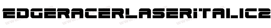 EdgeRacerLaserItalic2-R463字体转换