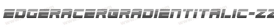 EdgeRacerGradientItalic-zzwX字体转换
