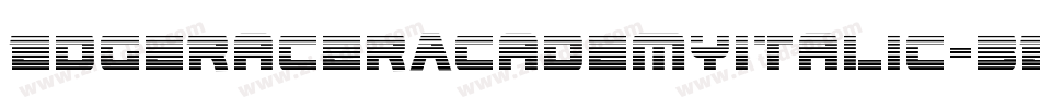 EdgeRacerAcademyItalic-3EYp字体转换