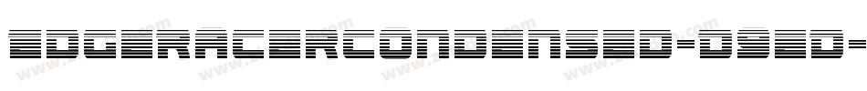 EdgeRacerCondensed-D9eD字体转换