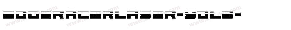 EdgeRacerLaser-9DLB字体转换